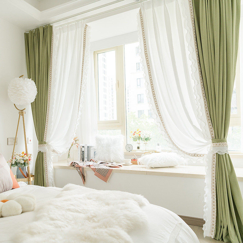 zq法式抹茶绿轻奢窗帘遮光2022年新款卧室ins风客厅大气丝绒布,居家布艺,成品窗帘,淘宝优惠券,粉丝福利购,淘宝优惠卷