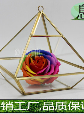 焊锡18005a包邮!工厂直销促销微景观几何多肉植物玻璃花房