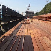 源头批发户外印尼菠萝格防腐木地板古建板材实木木结构原木