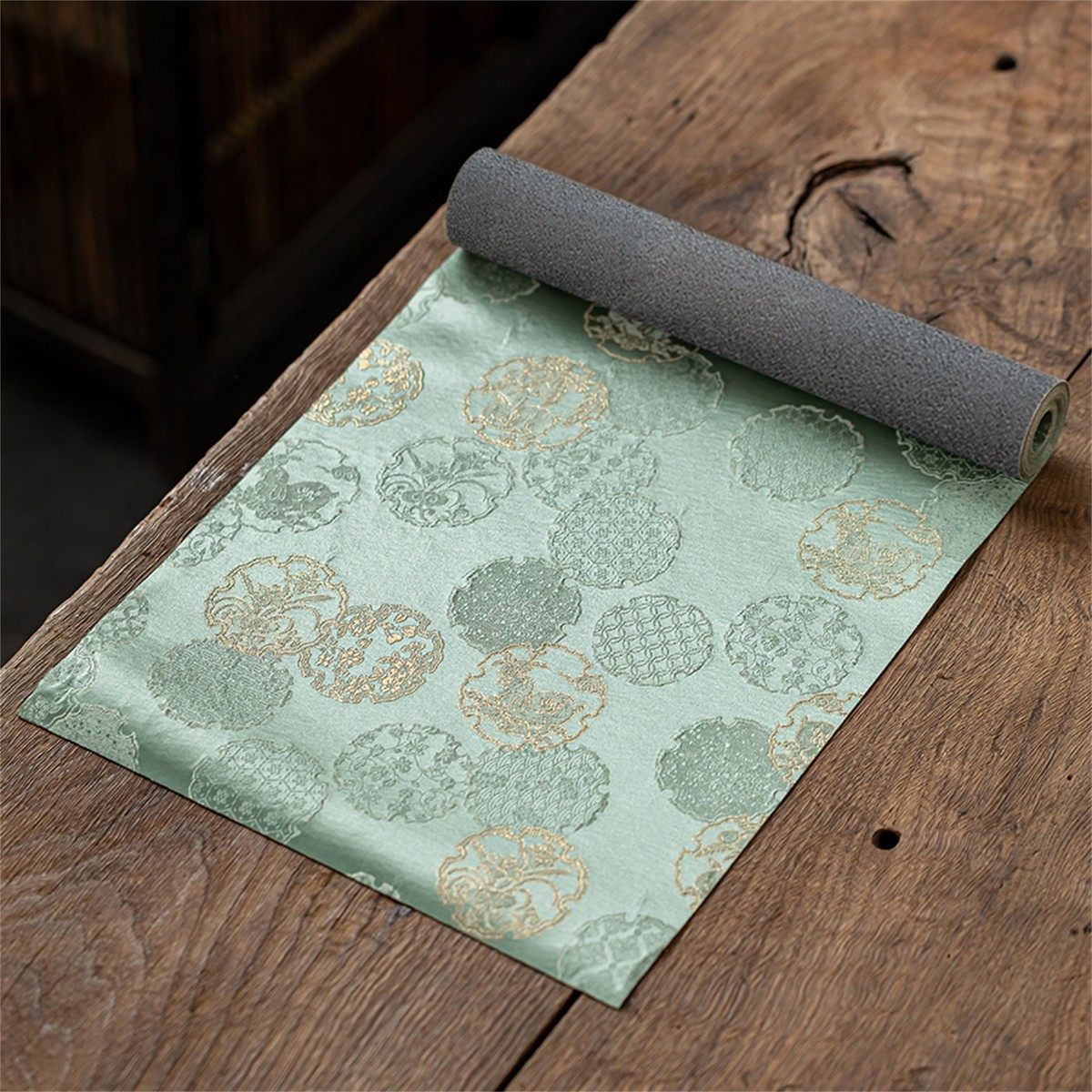 织锦缎防水茶席新中式禅意茶桌旗茶垫布艺轻奢茶台茶几布茶道零配,餐饮具,茶道/零配,淘宝优惠券,粉丝福利购,淘宝优惠卷