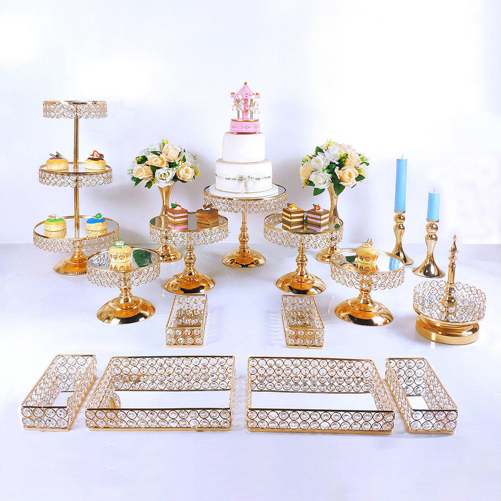 热销欧式托盘水晶手工创意甜品台展示架摆件甜品糕点现货套装,节庆用品/礼品,拉花,淘宝优惠券,粉丝福利购,淘宝优惠卷