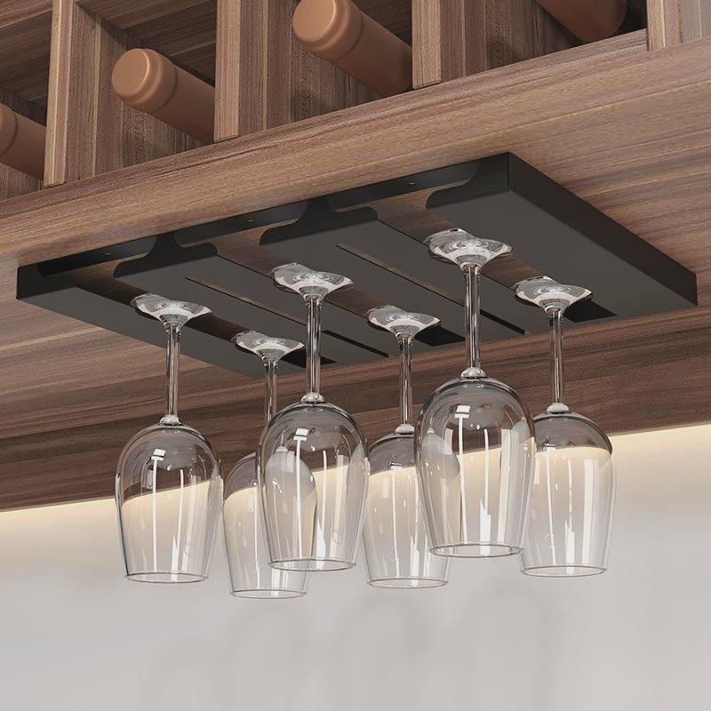 红酒杯架子家用倒挂悬挂托架轻奢置物架高脚杯挂架红酒架摆件