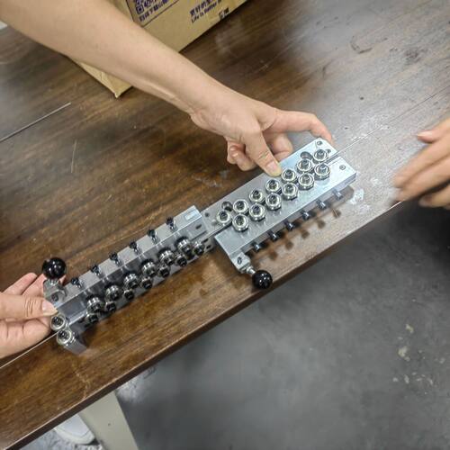 外径42铁丝钢丝线材校直器7-18轮收卷机电镀调直器在线发黑矫直器