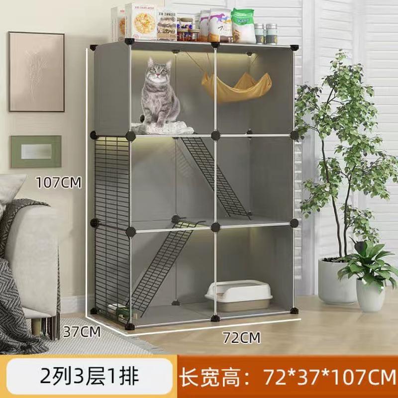 新款全景猫笼子家用猫别墅超大自由猫窝猫舍宠物流浪猫咪用品柜猫