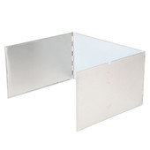 厂家直供户外卡式 板防风加厚 炉炉具挡风板不锈钢可折叠三折便携式