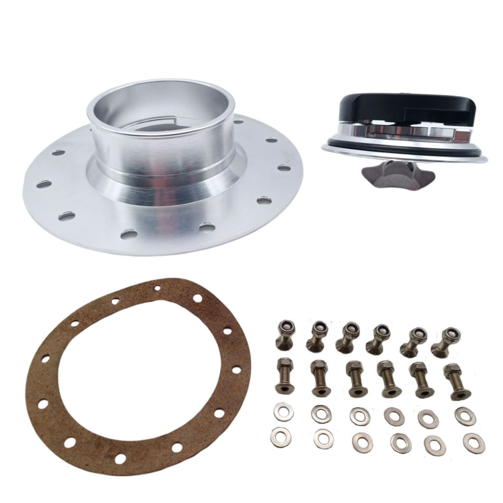 热销汽车配件6孔cnc加工中心通用燃油盖油箱盖改装铝合金油箱盖