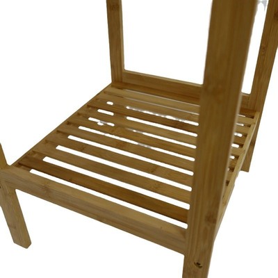 楠竹简易多层浴室收纳架厨房置物架实木板家用杂物鞋架花架批发