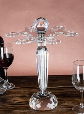 水晶玻璃红酒杯套装家用创意酒具轻奢高脚杯大号葡萄酒醒酒器欧式