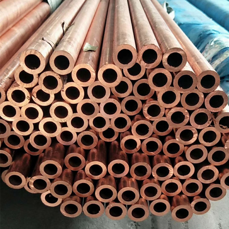 厂家直供t2紫铜红铜管纯铜管紫铜管管套tp2紫铜直管盘管方铜管