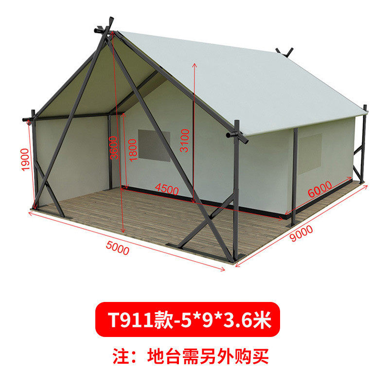 博庭酒店帐篷户外帐篷奢露营帐创意四季防雨网红帐餐厅酒吧别墅野