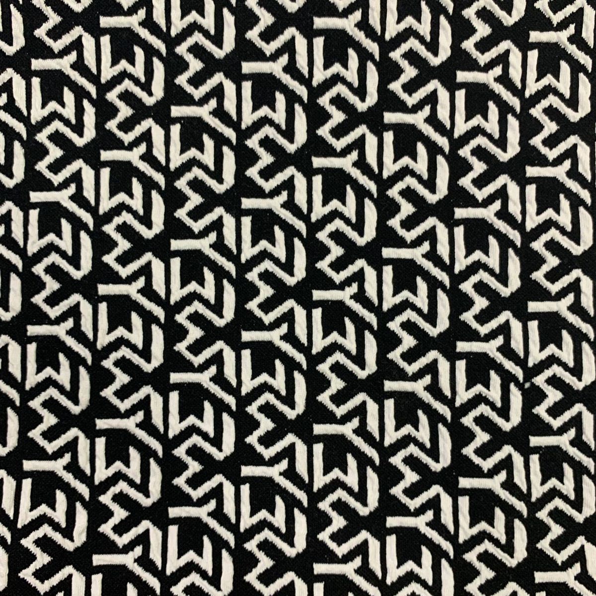 秋夏款手工高端时装日韩平纹弹力色织几何涤棉小香风泡泡提花布料