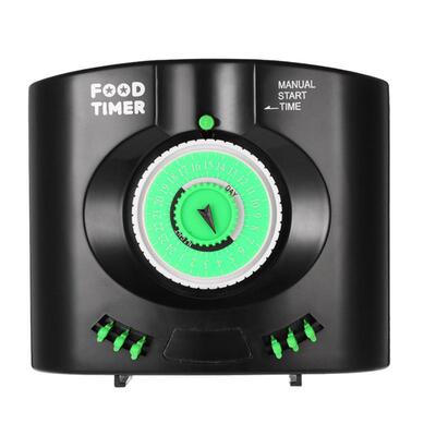鱼缸声wt-180a自动喂食器鱼儿水族喂食器银喂鱼器投料器