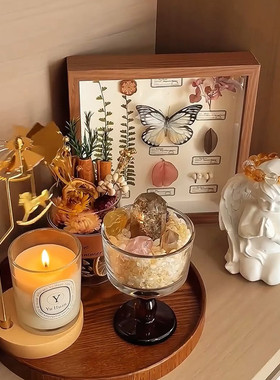 创意走马灯玻璃能量杯摆件高级感客厅玄关装饰品Pickme礼物家居馆