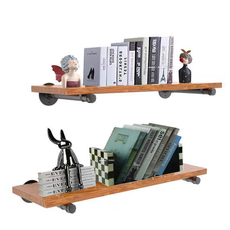 砖供北欧层板单层水管支撑架复古托架铁艺管子墙上置物架壁挂