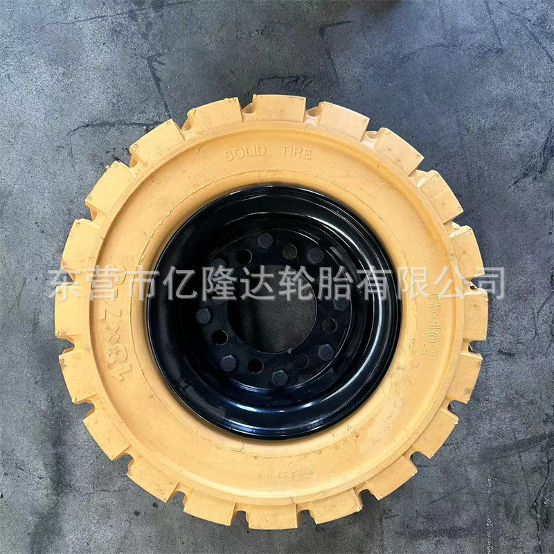 热销无痕环保叉车实心轮胎4.00/5.00-86.00-915*4.5/18*7-816*6-8