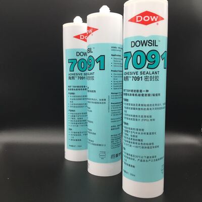 dowsil陶白色7091w熙中性防水密封胶玻璃胶led粘接密封胶