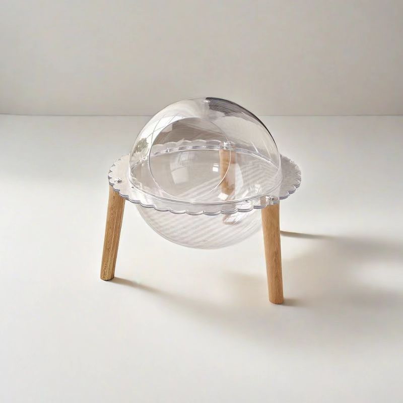 太空舱猫窝透明小型亚克力圆形球体猫屋太空舱半封闭式猫别墅