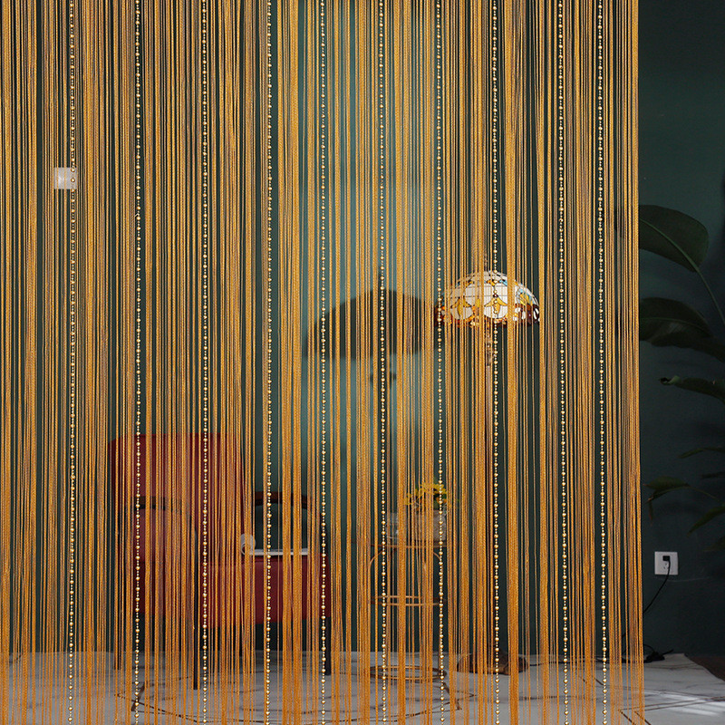 高档地球珠3*3米成品线帘隔断玄关门帘珠帘隔断客厅美容院装饰帘