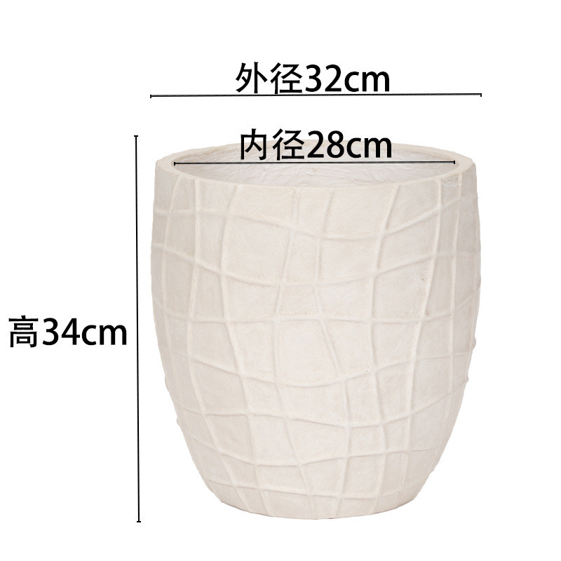 镁落地花盆欧美现代艺术客厅商场室内外泥现代清新特大型号绿植盆