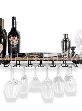 工业水管壁挂式挂式悬酒架，酒杯架酒架，酒杯壁挂式管架，置物架