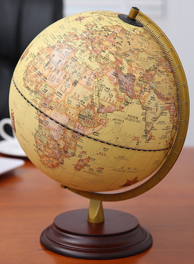 10寸装饰品ar仿古发光摆件大号中学生用家居地球仪智能轻奢摆件