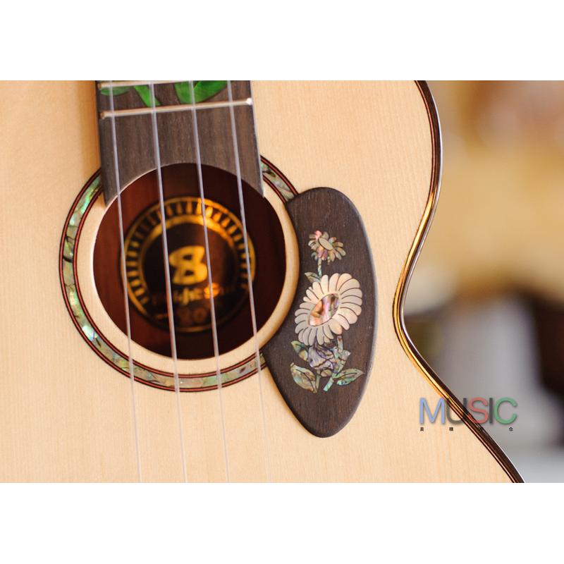 热销brightsun艳阳尤克里里bs-80t云杉玫瑰木全单板26寸夏威夷uku