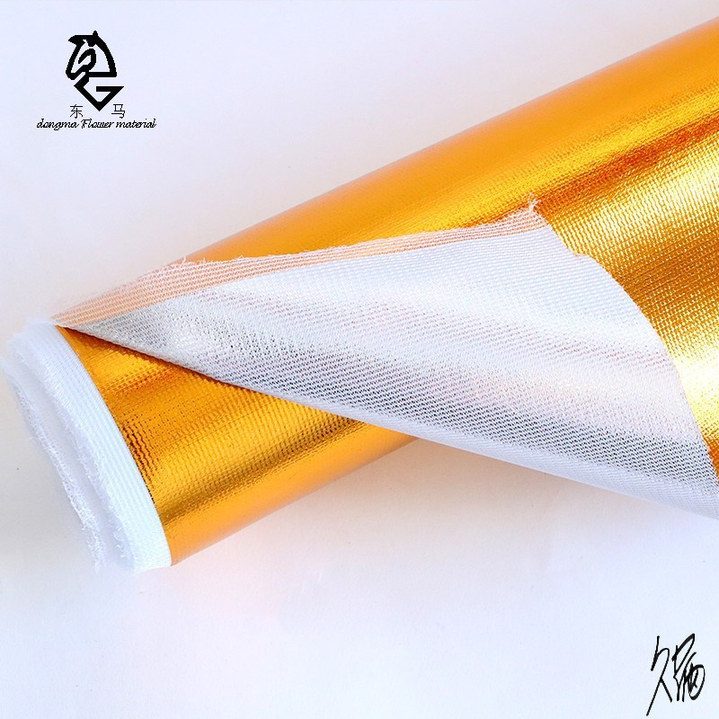 金布包柱子包树装饰舞台金材料庆祝花店布开业店庆节日商场花篮纸