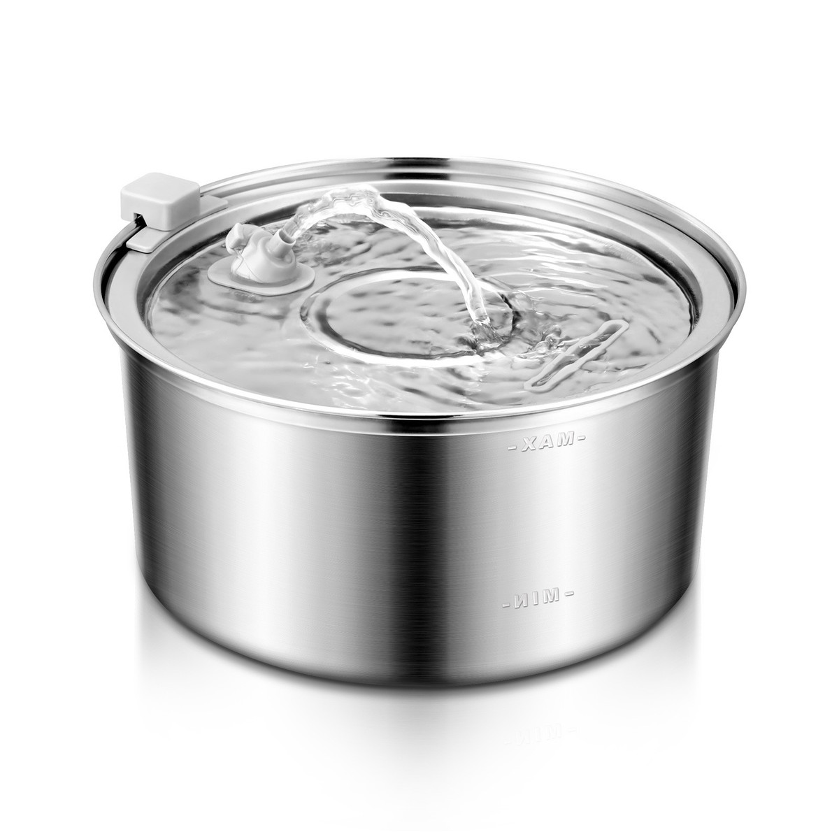 圆形不锈钢喷泉狗狗猫咪饮水机喂水器