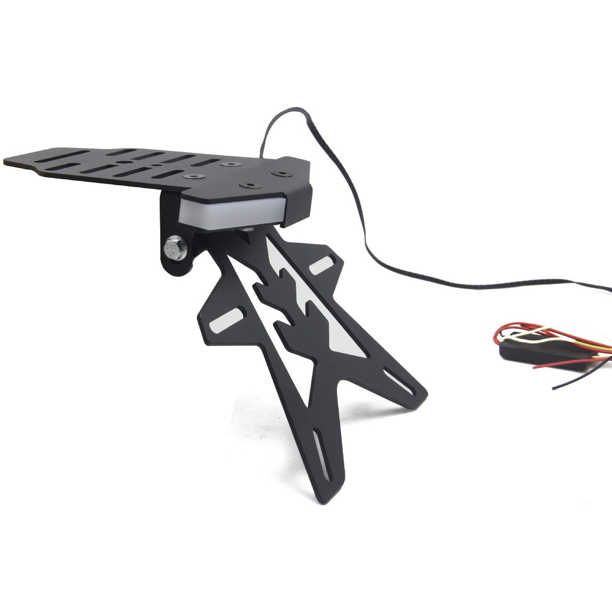 适用KTMRC390RC200改装带灯车牌架转向灯牌照架短尾牌架