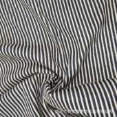 靛蓝色织牛仔面料针织牛仔布可水洗手感柔软舒适蓝白条纹针织条