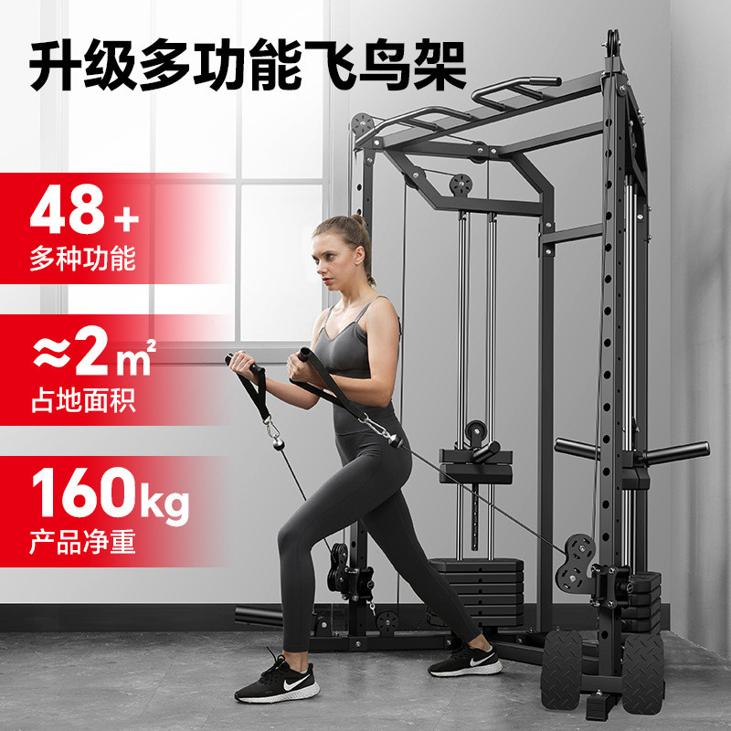 鸟小飞龙门架健身家用多功能器材夹胸高拉低拉深蹲架综合训练器械