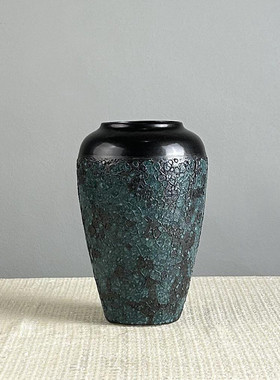 景德镇现代新中式手工吹釉瓷器电视柜美式家居陶瓷花瓶装饰品摆件