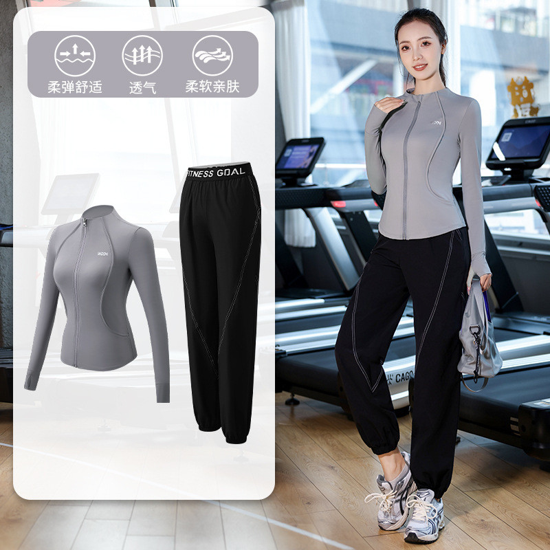 运动健身服女2024新款设计感健身房马拉松显瘦网红有氧瑜伽服套装