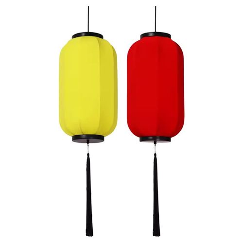 新中式布艺灯笼灯笼餐饮火锅店餐厅古风装饰仿古冬瓜吊灯厂家定制