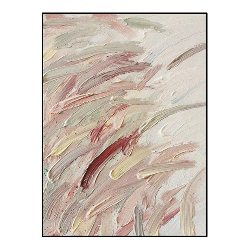 纯手绘油画侘寂抽象玄关装饰画现代简约客厅沙发背景墙风肌理挂画