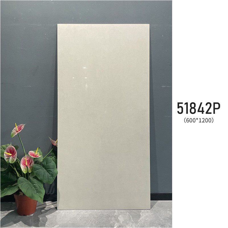 素色肌肤亮光1200x600配套砖釉哑光750x1500客厅地板砖奶油色瓷