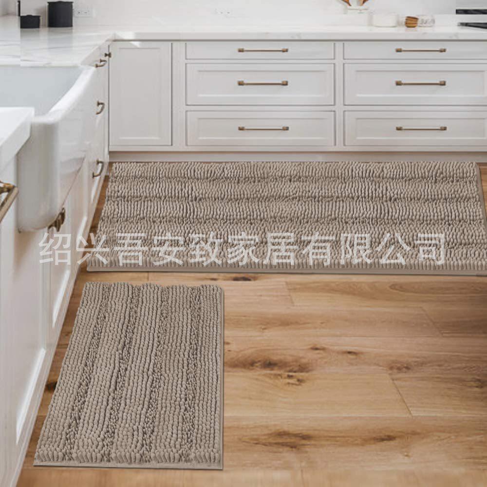 条子雪尼尔双条纹地垫入户垫进门垫浴室吸水绒植厨房地垫,居家布艺,家用脚垫,淘宝优惠券,粉丝福利购,淘宝优惠卷