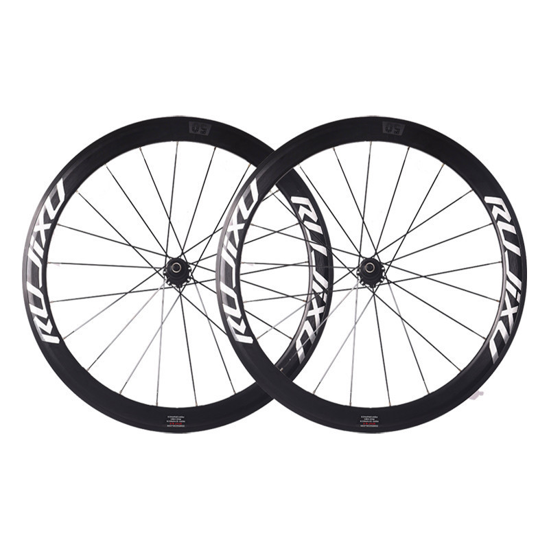 700c50MM框高RUJIXU锐杰逊直拉破风辐条公路自行车轮组V/C刹圈刹