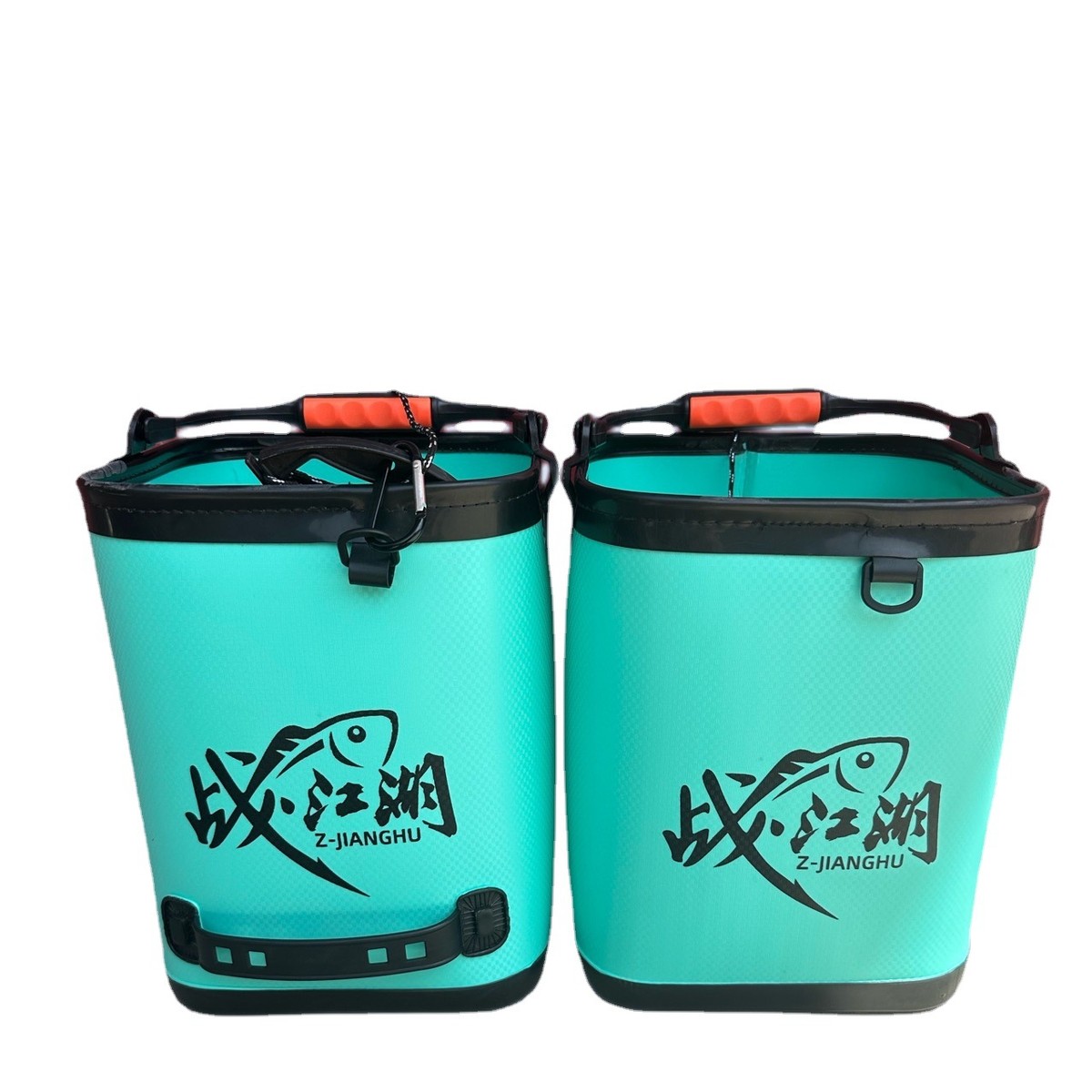 加厚底打水桶加高钓鱼桶水桶提手可踩活鱼桶洗车桶户外便携折叠桶