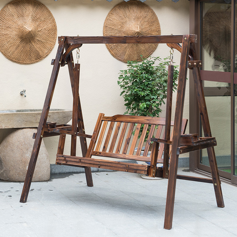 秋千户外实木庭院吊篮椅室外成人阳台吊椅家用室内儿童荡秋千摇椅