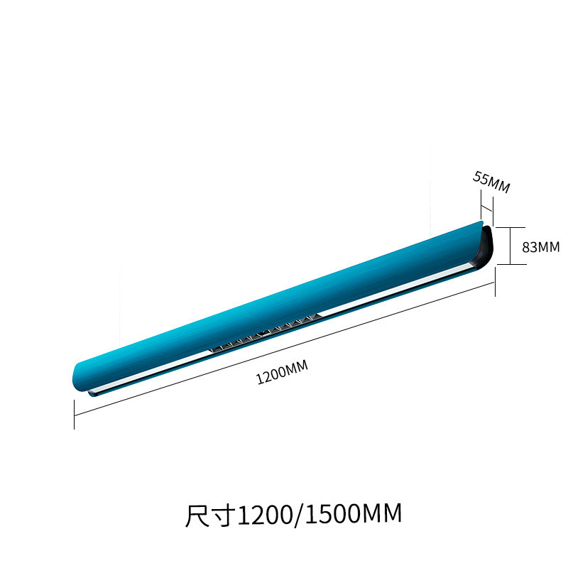 led长条灯办公室智能简约手扫感应灯吊线灯调光餐吊灯北欧线条灯