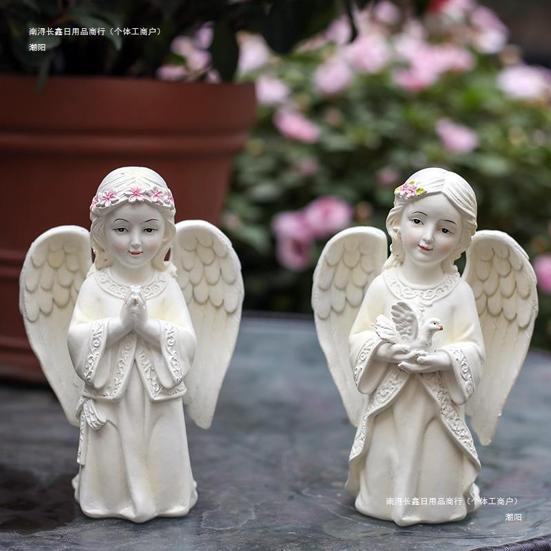 花园摆件户外庭院装饰小摆件园艺装饰品树脂欧式小天使娃娃摆件