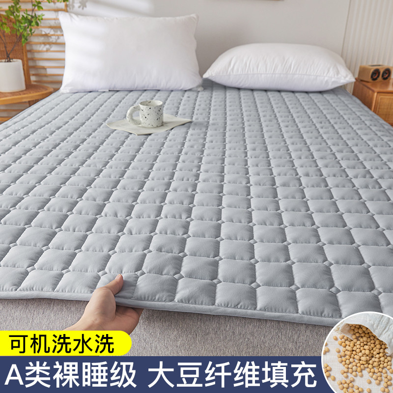 55n床垫软垫家用大豆保暖学生防水罩铺底秋冬床笠床褥垫被褥子保