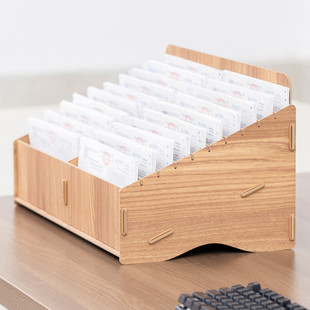 凭证收纳盒快递单票据收纳财务会计单据分类整理盒送货单收纳架