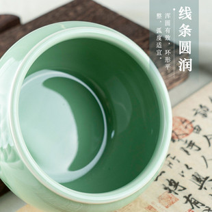 陶瓷笔洗大号多功能毛笔洗笔缸国画书法墨碟陶瓷水盂文房四宝墨池