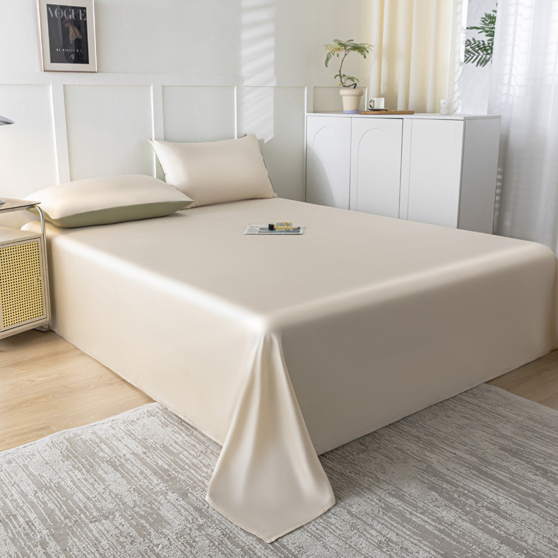 高端60支纯兰精天丝贡缎赛尔床笠莱床单纯色单双人裸睡丝滑夏季被