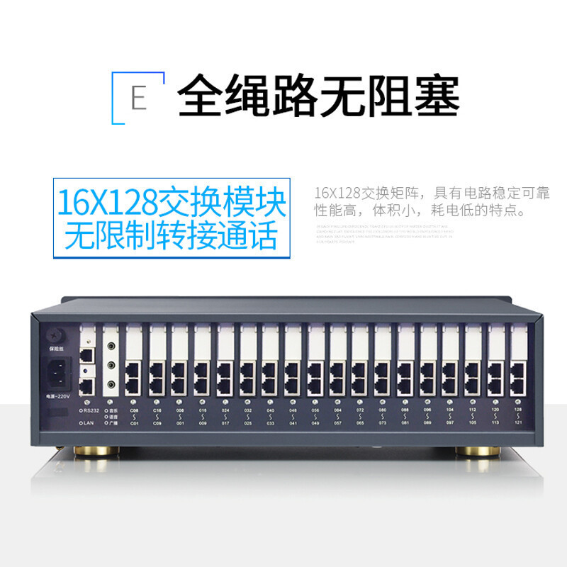国威（HB）集团程控机架式电话交换机GW1600(2)型8外线80分机电