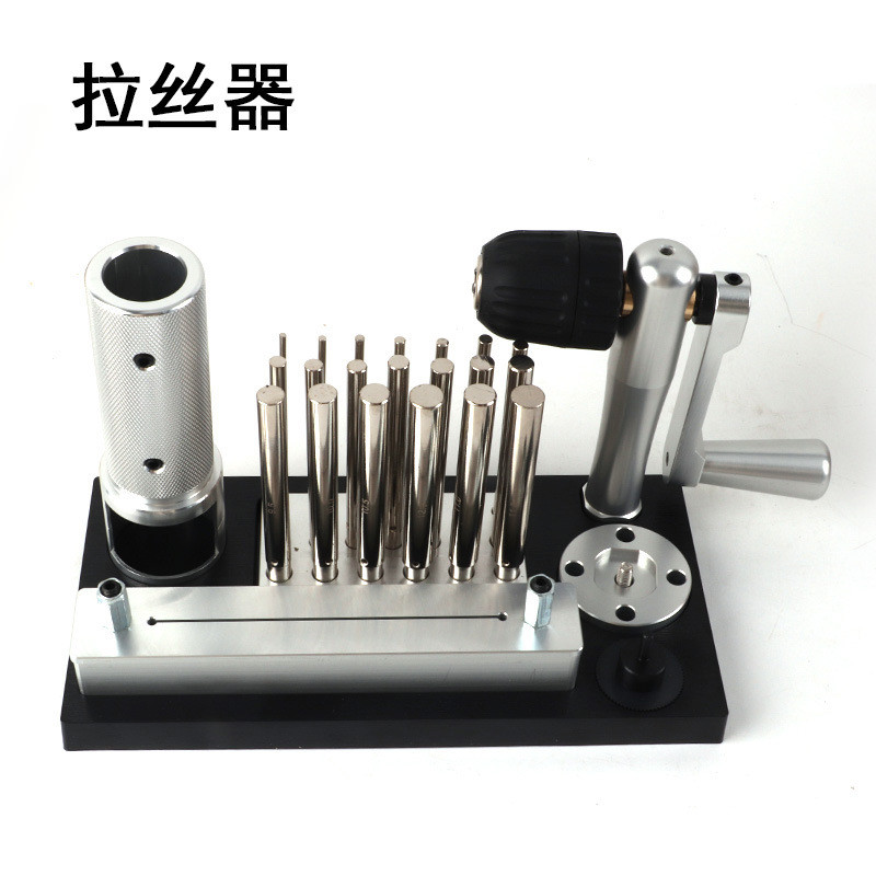 不锈钢拉丝器手动手摇卷线器台式小型紧线机首饰项圈制作工具