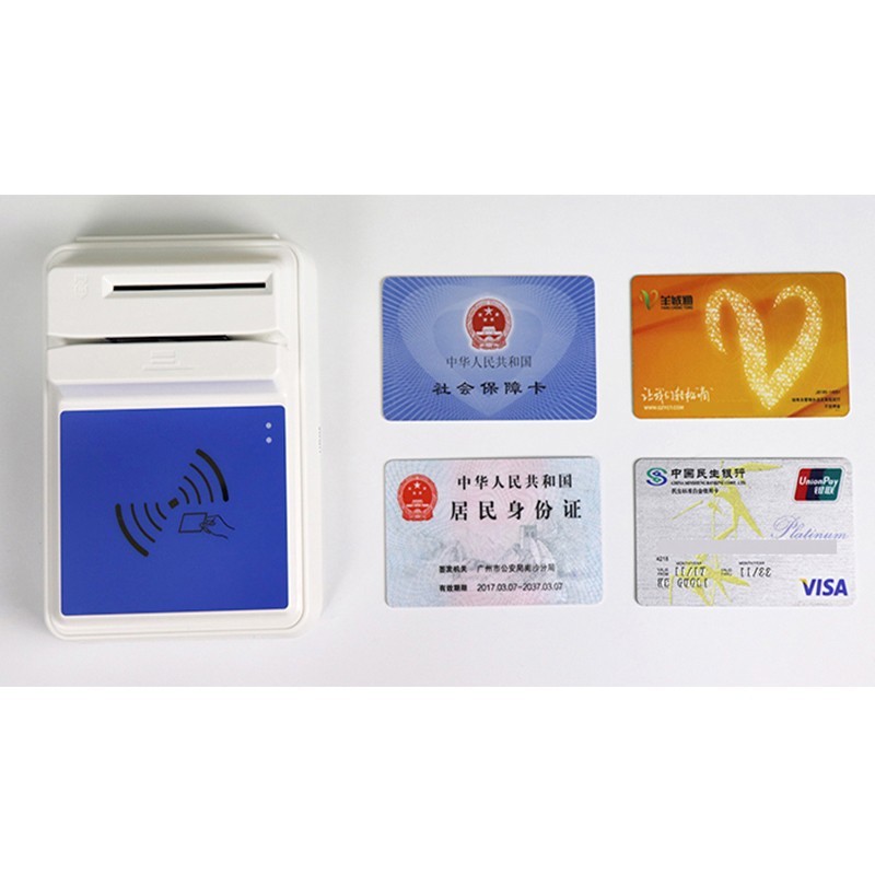 热销华大hd-100银行卡一读卡器身份证阅读器四合社保卡读写器psam