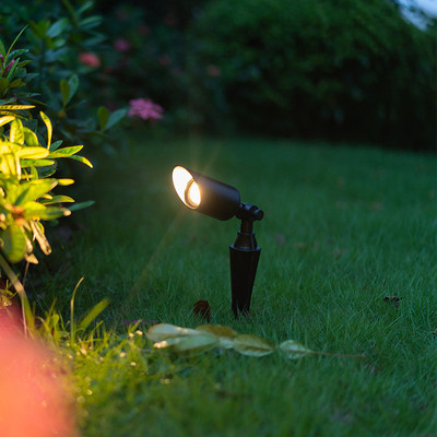 LED插地灯户外地插灯防水景观GU10地插射树灯 室外草地照树投光灯